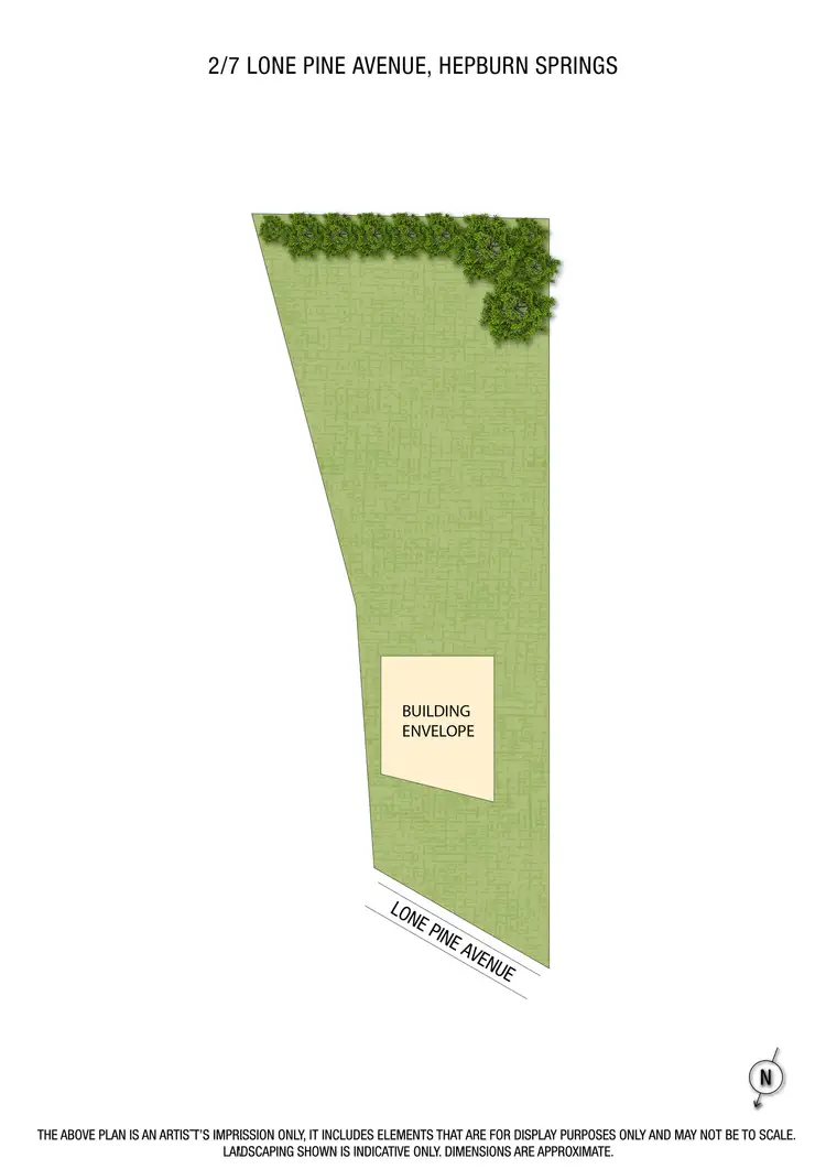 Floorplan of Homely land listing, 5a Lone Pine Avenue, Hepburn Springs VIC 3461
