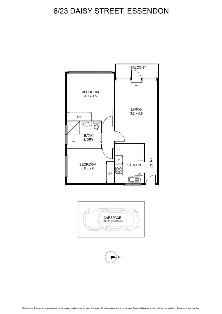 Floorplan of Homely apartment listing, 6/23 Daisy Street, Essendon VIC 3040