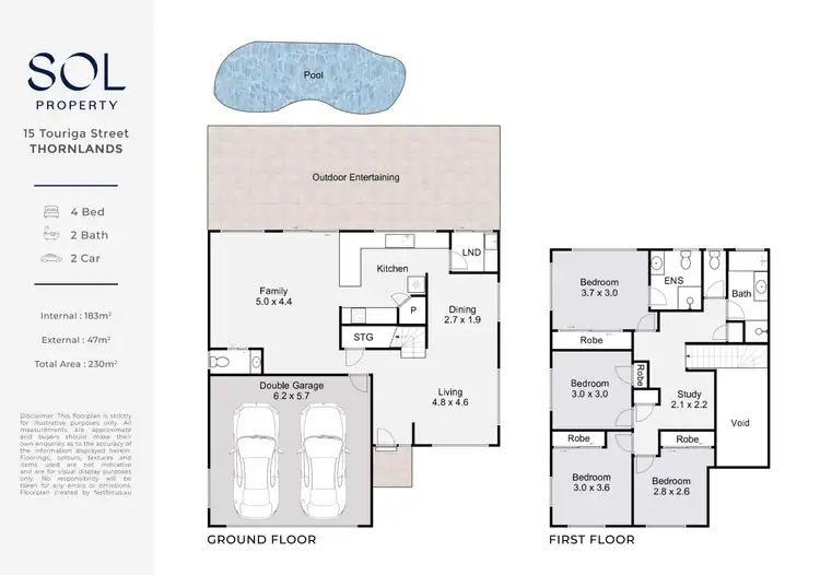 Floorplan of Homely house listing, 15 Touriga Street, Thornlands QLD 4164