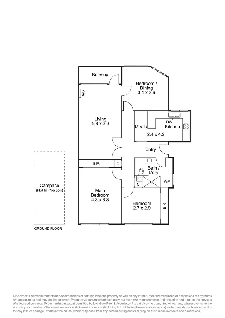 Floorplan of Homely apartment listing, 4/241 Williams Road, South Yarra VIC 3141