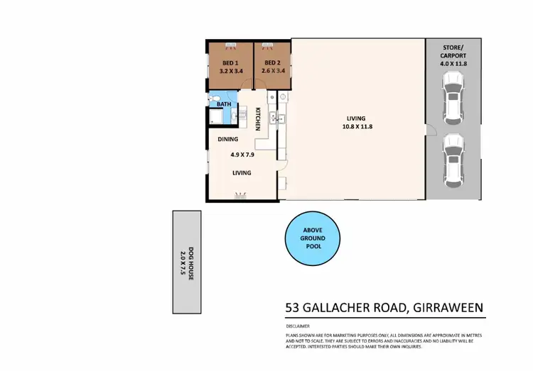 Floorplan of Homely house listing, 53 Gallacher Road, Girraween NT 836