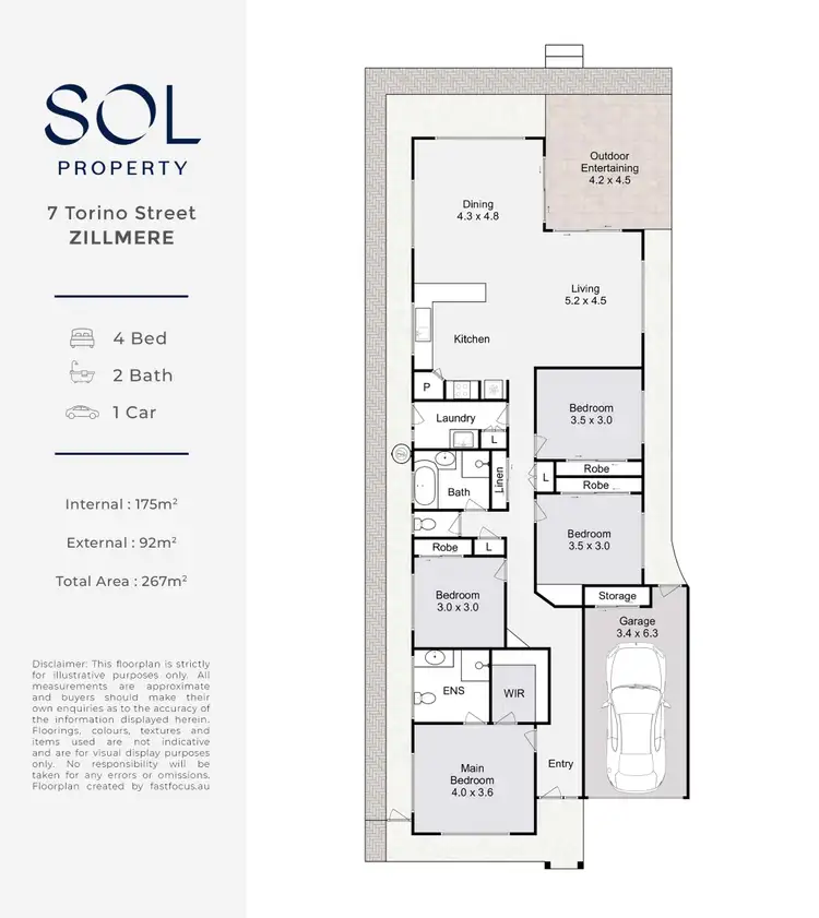Floorplan of Homely house listing, 7 Torino Street, Zillmere QLD 4034