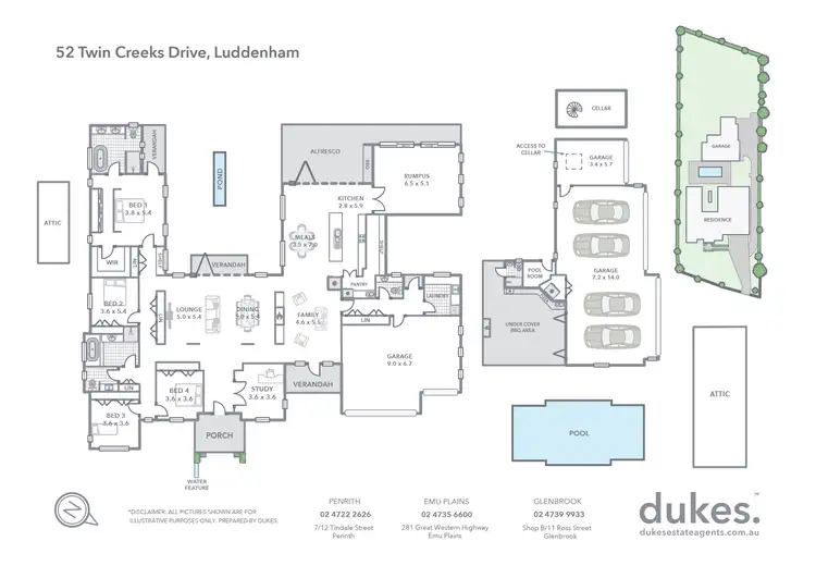 Floorplan of Homely house listing, 52 Twin Creeks Drive, Luddenham NSW 2745