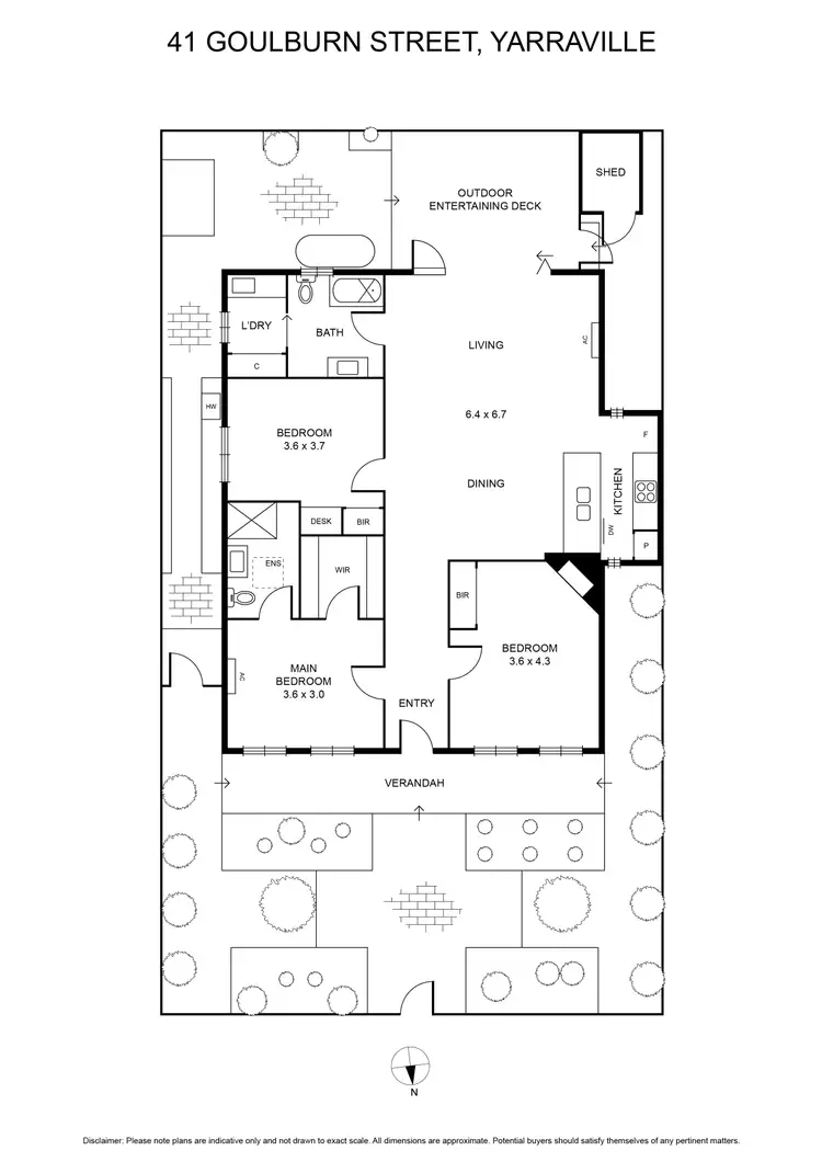 Floorplan of Homely house listing, 41 Goulburn Street, Yarraville VIC 3013