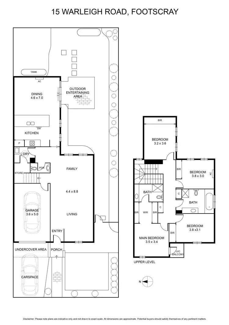 Floorplan of Homely house listing, 15 Warleigh Road, Footscray VIC 3011