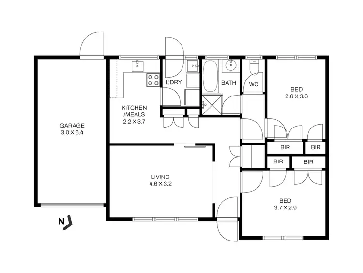 Floorplan of Homely unit listing, 2/273 Canterbury Road, Bayswater North VIC 3153