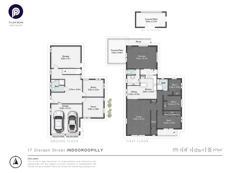 Floorplan of Homely house listing, 17 Disraeli Street, Indooroopilly QLD 4068