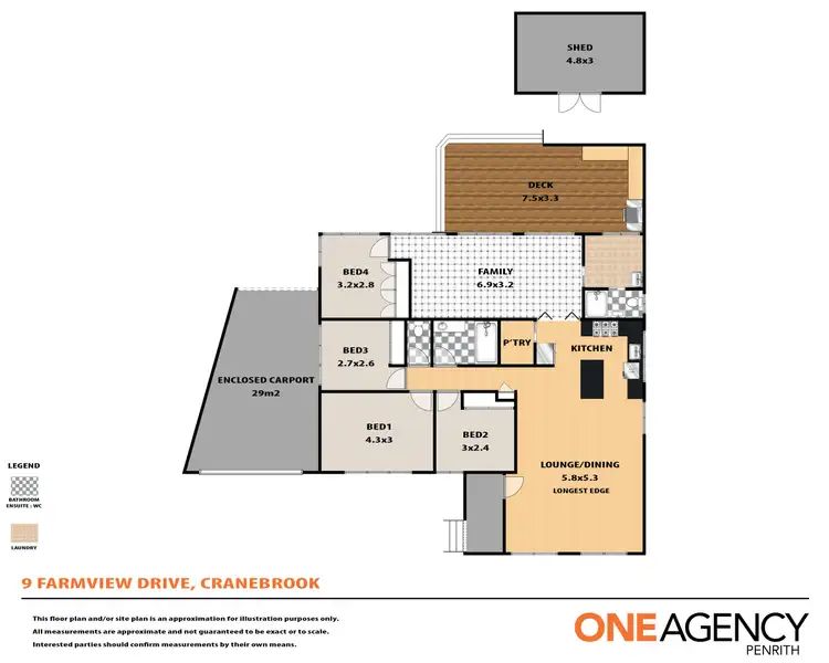 Floorplan of Homely house listing, 9 Farmview Drive, Cranebrook NSW 2749