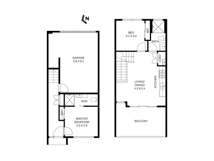 Floorplan of Homely townhouse listing, 2/561 Boronia Road, Wantirna VIC 3152