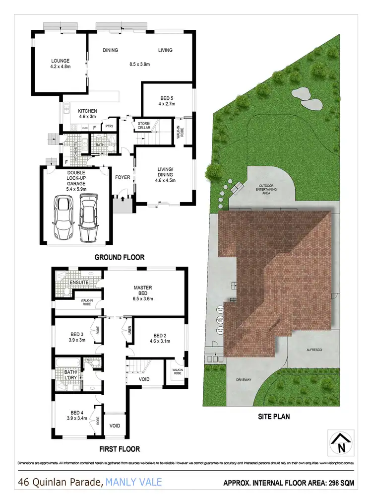 Floorplan of Homely house listing, 46 Quinlan Parade, Manly Vale NSW 2093