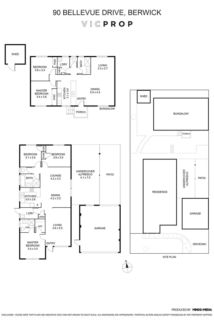 Floorplan of Homely house listing, 90 Bellevue Drive, Berwick VIC 3806