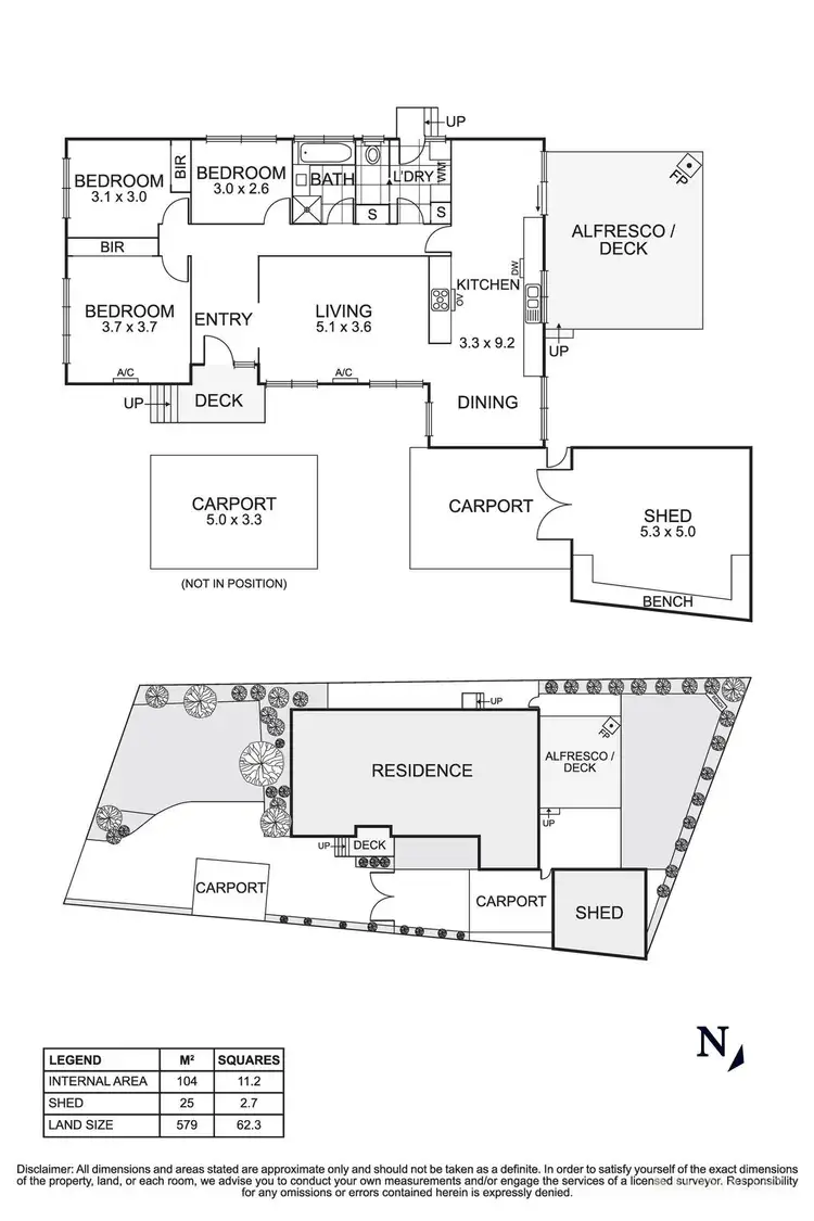 Floorplan of Homely house listing, 1 Byrne Crescent, Watsonia North VIC 3087