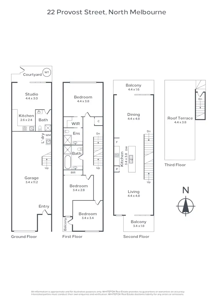 Floorplan of Homely townhouse listing, 22 Provost Street, North Melbourne VIC 3051