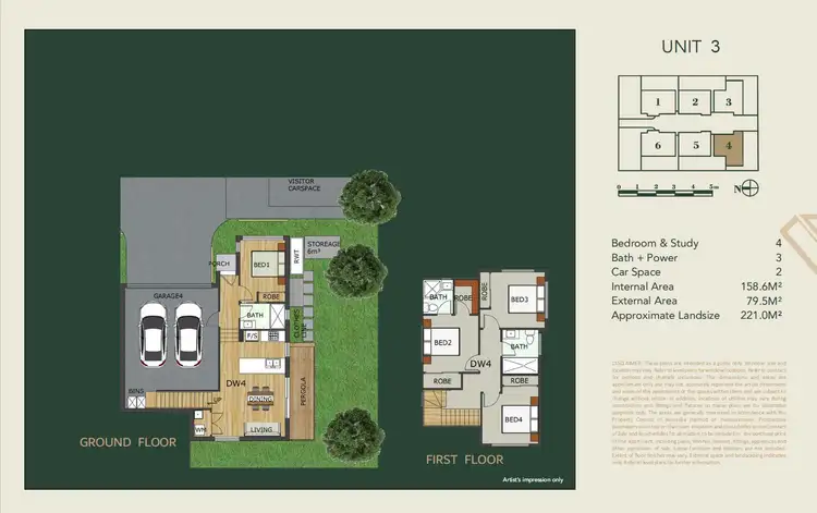 Floorplan of Homely townhouse listing, 4/16 Shasta Avenue, Ringwood East VIC 3135