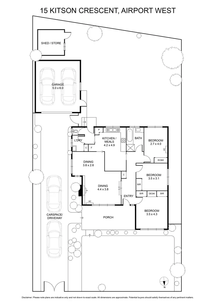 Floorplan of Homely house listing, 15 Kitson Crescent, Airport West VIC 3042