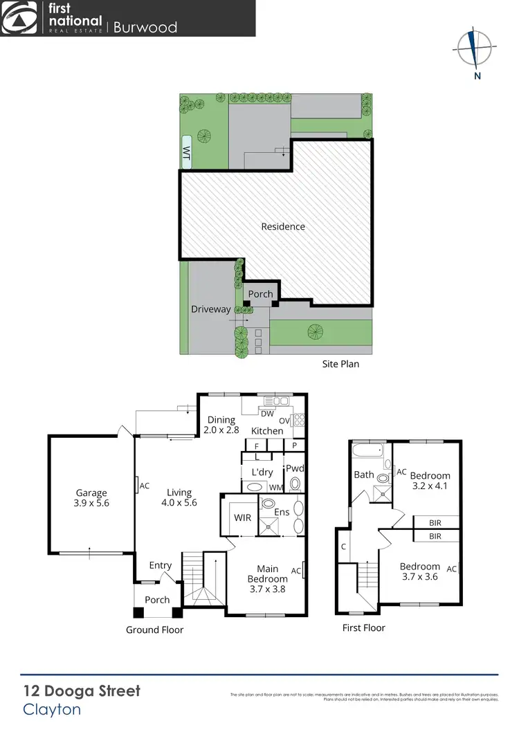 Floorplan of Homely house listing, 12 Dooga Street, Clayton VIC 3168