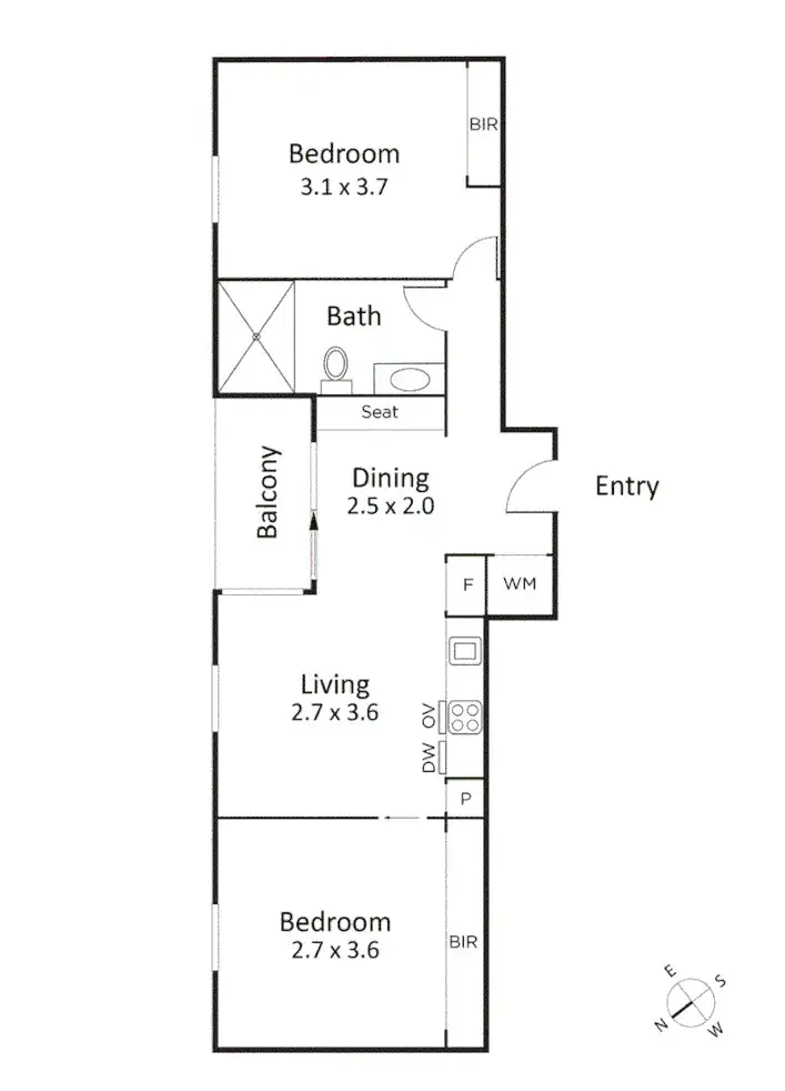 Floorplan of Homely apartment listing, 1803/81 A'Beckett Street, Melbourne VIC 3000