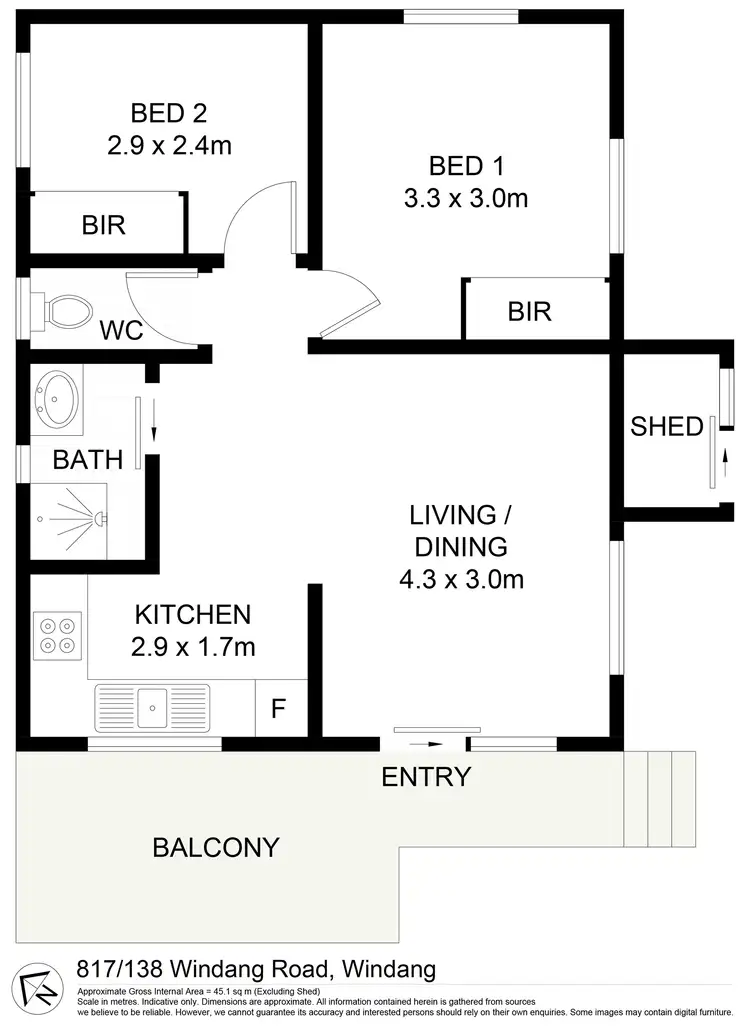 Floorplan of Homely house listing, 817/138 Windang Road, Windang NSW 2528