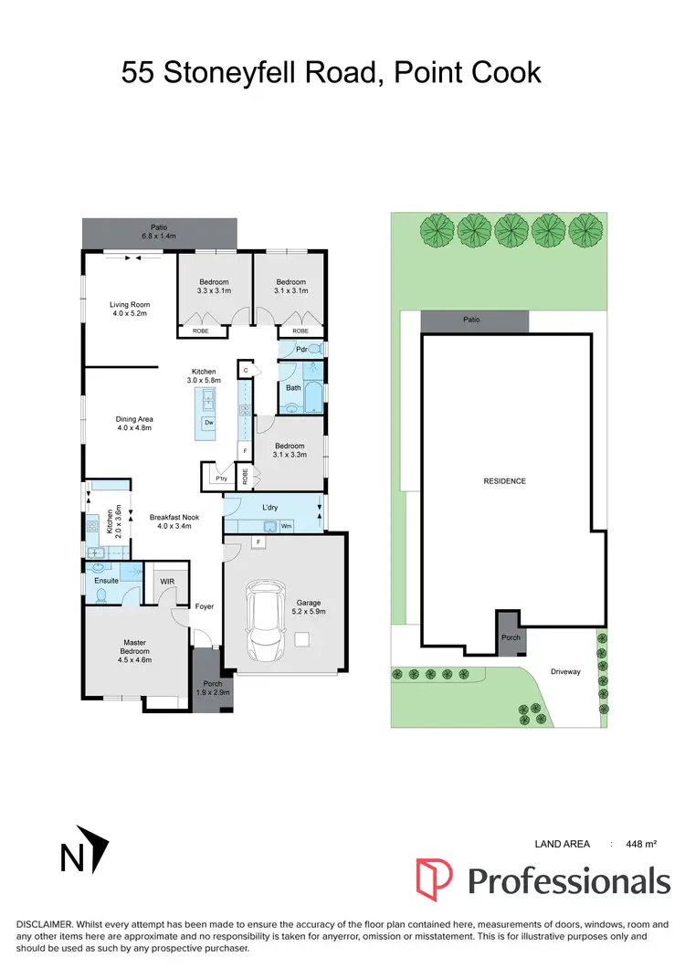 Floorplan of Homely house listing, 55 Stoneyfell Road, Point Cook VIC 3030