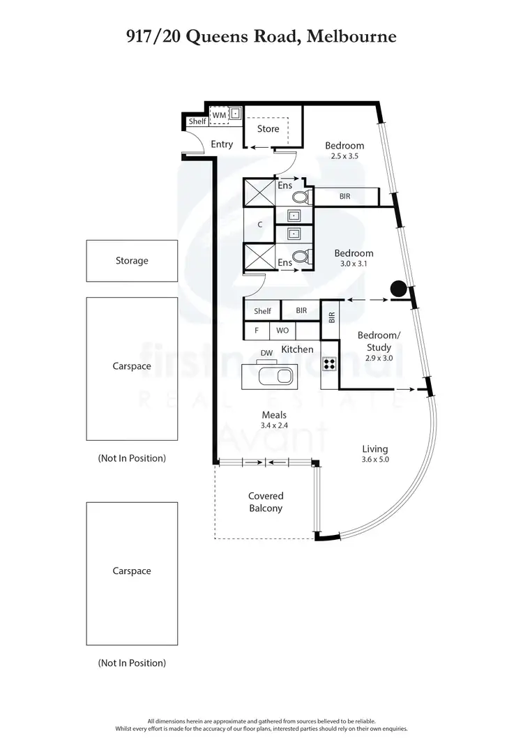 Floorplan of Homely apartment listing, 917/20 Queens Road, Melbourne VIC 3004