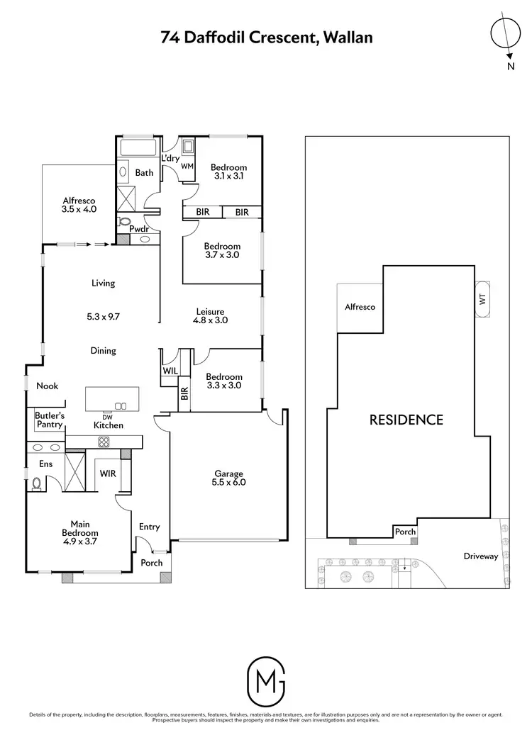 Floorplan of Homely house listing, 74 Daffodil Crescent, Wallan VIC 3756
