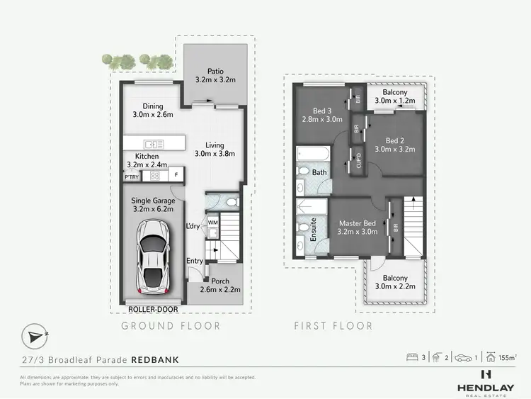 Floorplan of Homely unit listing, 27/3 Broadleaf Parade, Redbank QLD 4301