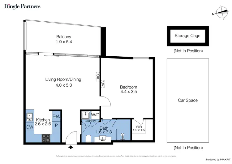Floorplan of Homely apartment listing, 406/5 Union Street, Brunswick VIC 3056