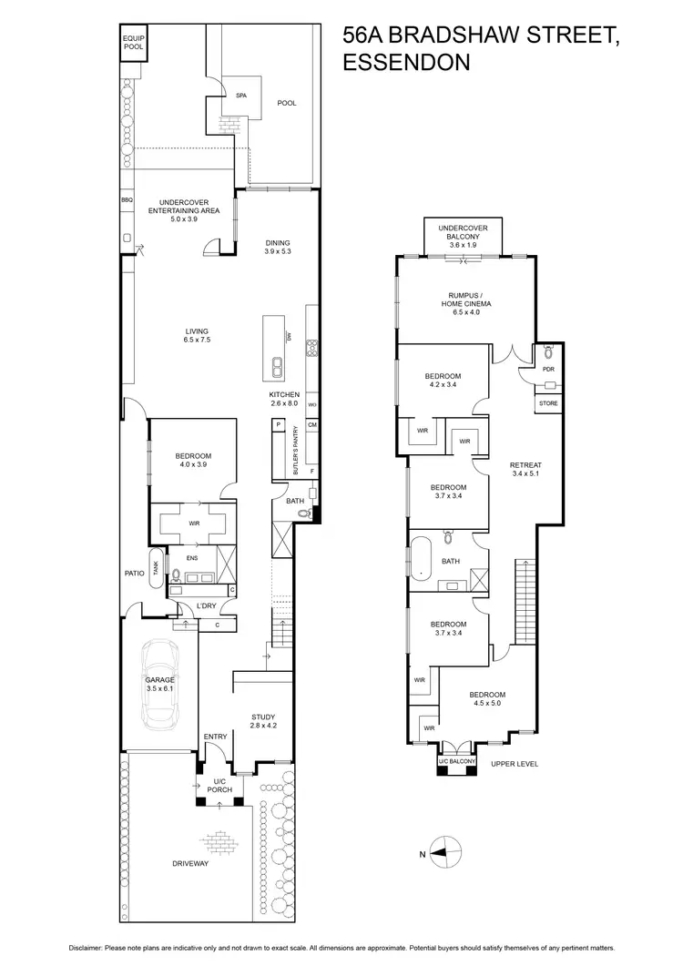 Floorplan of Homely house listing, 56A Bradshaw Street, Essendon VIC 3040