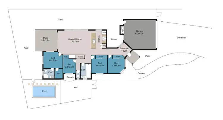 Floorplan of Homely house listing, 14 Coastline Parade, Trinity Beach QLD 4879