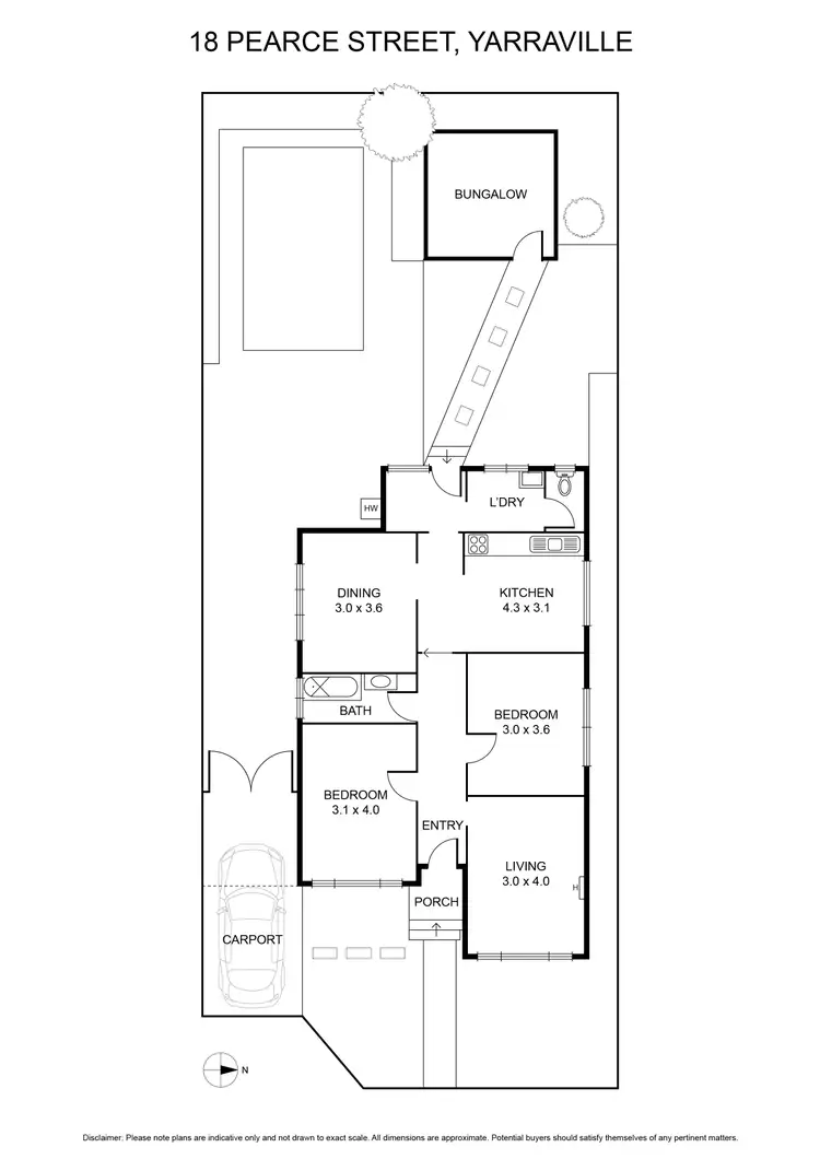 Floorplan of Homely house listing, 18 Pearce Street, Yarraville VIC 3013