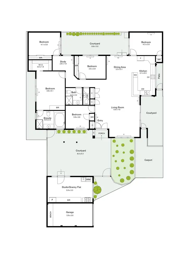 Floorplan of Homely townhouse listing, 5A Lillimur Road, Ormond VIC 3204
