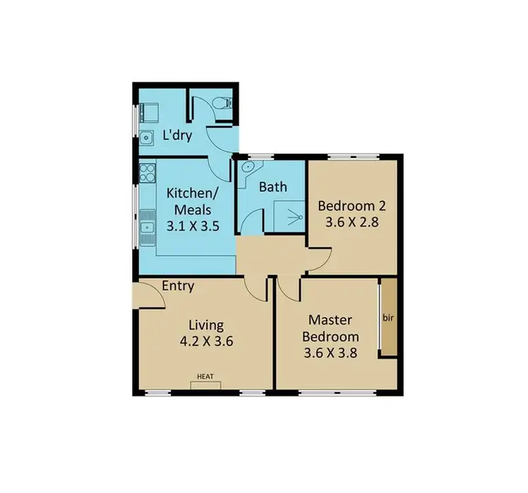 Floorplan of Homely house listing, 96 Duke Street, Braybrook VIC 3019