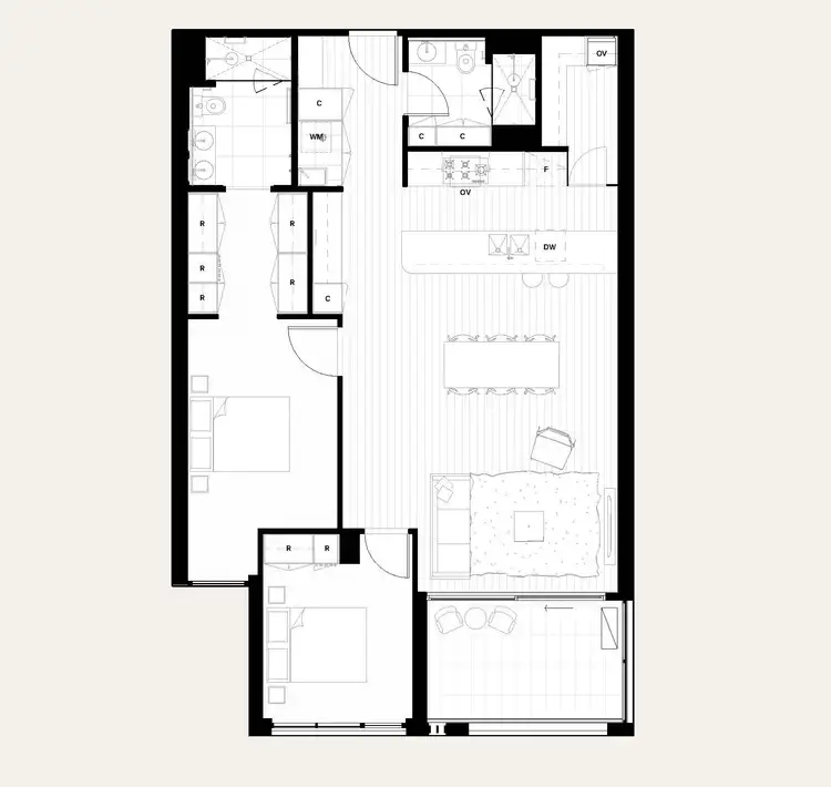 Floorplan of Homely apartment listing, 203/3 Olive Street, Caulfield South VIC 3162