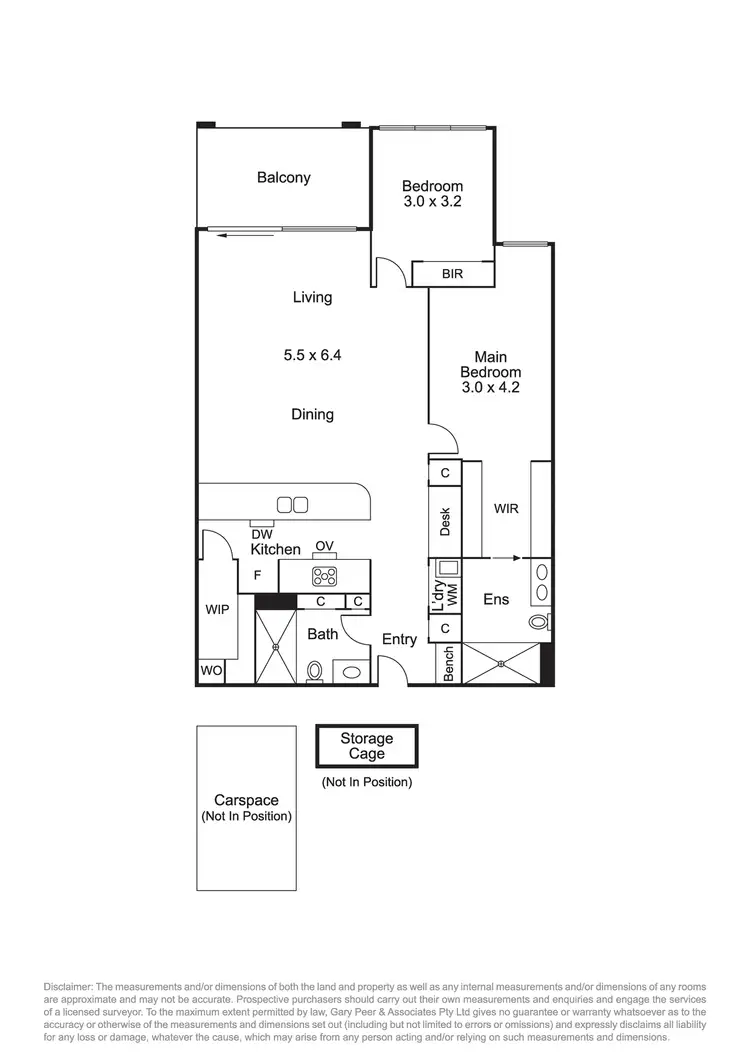 Floorplan of Homely apartment listing, 203/3 Olive Street, Caulfield South VIC 3162