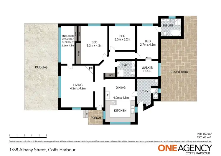 Floorplan of Homely villa listing, 1/88 Albany Street, Coffs Harbour NSW 2450
