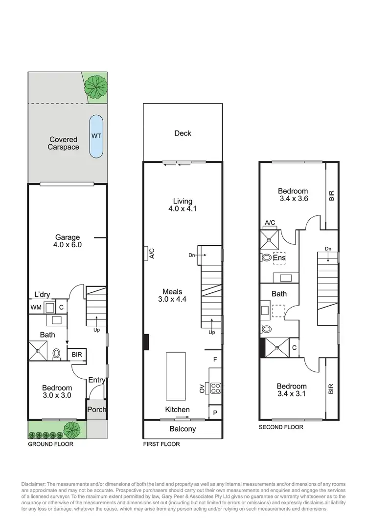 Floorplan of Homely townhouse listing, 40 Ambrose Avenue, Cheltenham VIC 3192