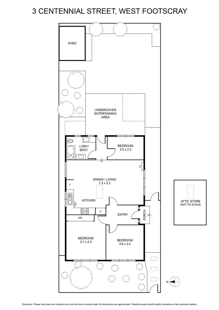 Floorplan of Homely house listing, 3 Centennial Street, West Footscray VIC 3012