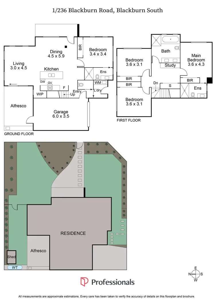 Floorplan of Homely townhouse listing, 1/236 Blackburn Road, Blackburn South VIC 3130