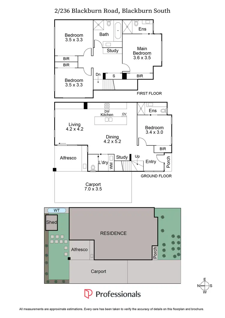 Floorplan of Homely townhouse listing, 2/236 Blackburn Road, Blackburn South VIC 3130