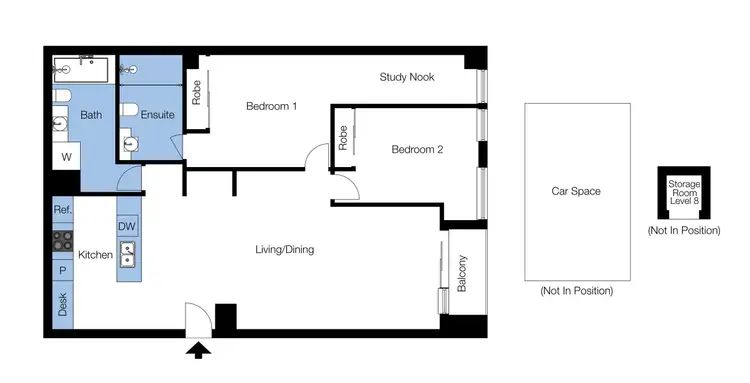 Floorplan of Homely apartment listing, 806/225 Elizabeth Street, Melbourne VIC 3000