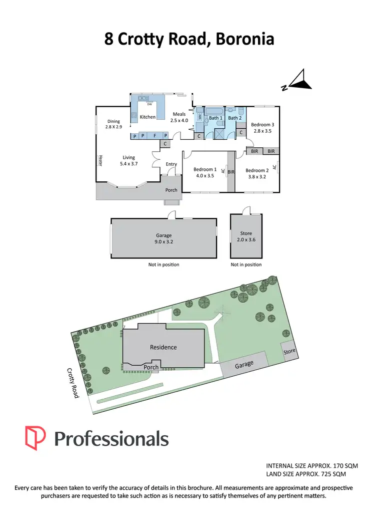 Floorplan of Homely house listing, 8 Crotty Road, Boronia VIC 3155