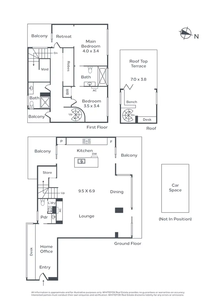 Floorplan of Homely apartment listing, 94/604 St Kilda Road, Melbourne VIC 3004