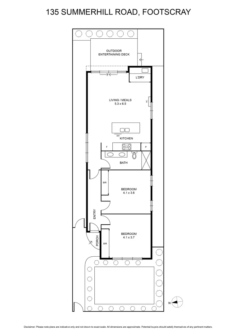 Floorplan of Homely house listing, 135 Summerhill Road, Footscray VIC 3011