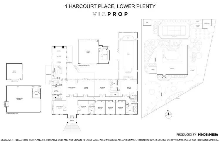 Floorplan of Homely house listing, 1 Harcourt Place, Lower Plenty VIC 3093