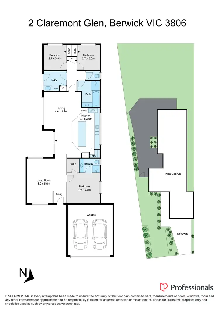 Floorplan of Homely house listing, 2 Claremont Glen, Berwick VIC 3806