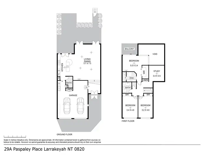 Floorplan of Homely semi-detached listing, 29A Paspaley Place, Cullen Bay NT 820