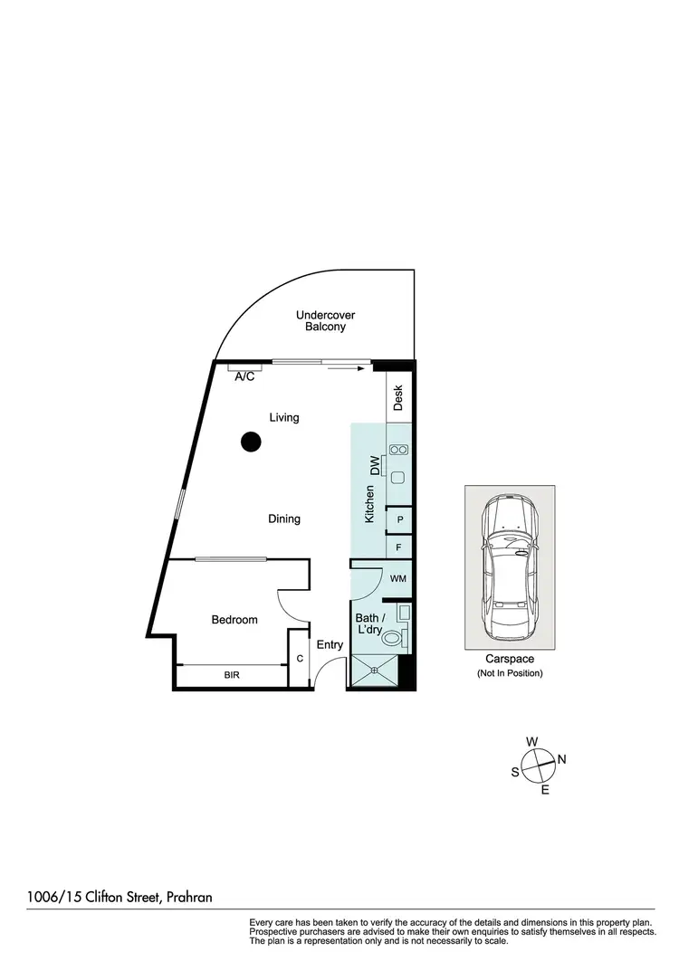 Floorplan of Homely apartment listing, 1006/15 Clifton Street, Prahran VIC 3181