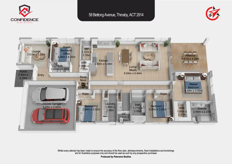 Floorplan of Homely house listing, 58 Bettong Avenue, Throsby ACT 2914