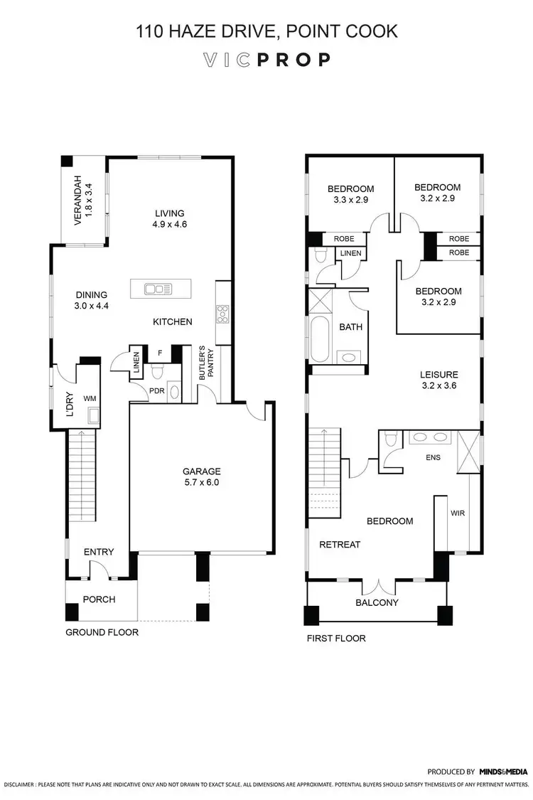 Floorplan of Homely house listing, 110 Haze Drive, Point Cook VIC 3030