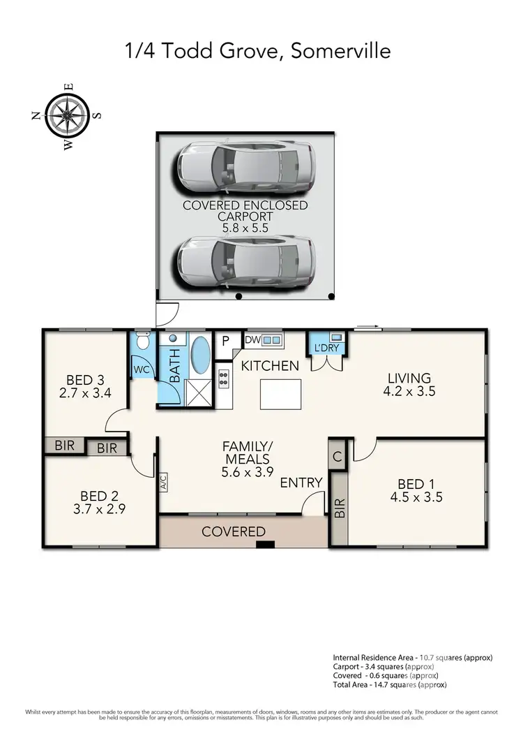 Floorplan of Homely house listing, 1/4 Todd Grove, Somerville VIC 3912